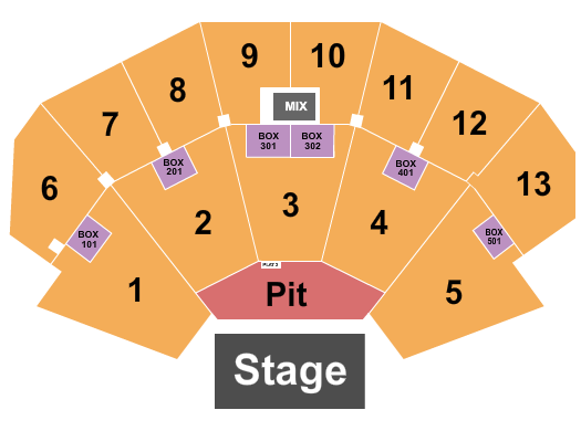 BMO Pavilion BMO Pavilion Seating Chart